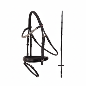 Estreno Ajaccio Shetland Bridle Dressage Western Headstall Anatomic Anatomical Snaffle Hunter Seasonal - Product Image 1