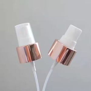Vente en gros de pulvérisateurs à pompe PP 24/410, brume fine, tête de pulvérisation en aluminium or <span class=keywords><strong>rose</strong></span>, flacon en plastique, couleur personnalisable, soins personnels, non - Product Image 5