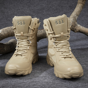 Prix usine escalade randonnée Combat haute cheville Trekking chaussures d'entraînement randonnée course tactique botte bottes de Combat - Product Image 3