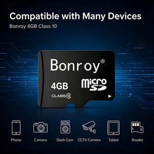 Carte mémoire Micro TF Bonroy haute vitesse, portable, personnalisable, accessoires de stockage pour tablette, appareil photo, téléphone Android - Product Image 2