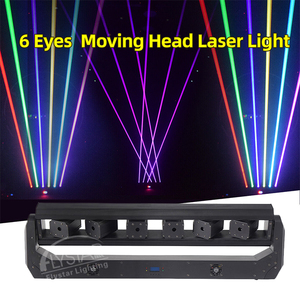 Bán buôn 6 mắt Red Blue Green RGB màu di chuyển đầu laser Disco ánh sáng sân khấu để bán - Product Image 4