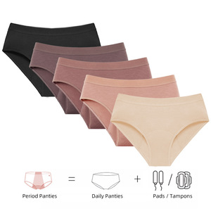 Bambu çevre dostu kadın adet dönemi külot emici 4 katmanlı sızdırmaz inkontinans kullanımlık külot Culotte adet - Product Image 2