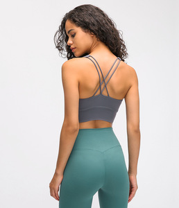 <span class=keywords><strong>Hot</strong></span> Sexy Girls <span class=keywords><strong>Fitness</strong></span> Ladies Girls Running Gym Sports Yoga Bra Tops para mujeres - Product Image 5