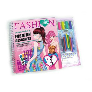 Quaderno Personalizzato <span class=keywords><strong>per</strong></span> Disegno e Apprendimento <span class=keywords><strong>per</strong></span> Bambine, Set Creativo di Moda - Product Image 5