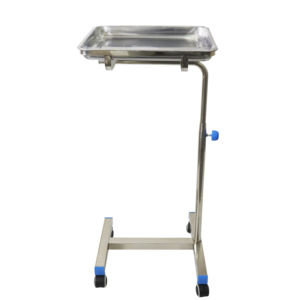 병원 가구 외과 수술실 기기 의료 카트 사각 테이블 스테인레스 스틸 Mayo 트레이 트롤리 4 륜 - Product Image 3