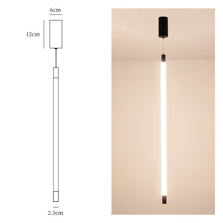 Modern Chandeliers Home Ceiling Luxury Decorative Power Supply Led Hanging Tube Light