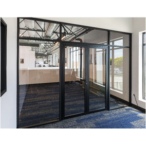 Aluminium kantoorruimteverdeler scheidingswand met modern design, geluidsabsorptie en eenvoudige installatie voor commercieel gebruik - Product Image 1