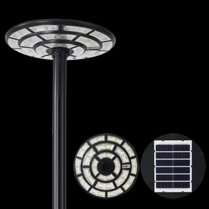 Lampadaire solaire LED IP65 5000K lumière du jour, télécommande, cellule solaire Poly-Si, corps en alliage d'aluminium, garantie 10 ans, 144 faisceaux - Product Image 1