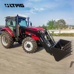 LTMG Machines agricoles tracteur agricole chargeur frontal prix 60hp 85hp 90hp 100hp 110hp 120hp tracteurs avec râteau