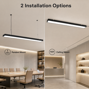 Modern Linear LED <b>Panel</b> <b>Light</b> 150cm 80W White <b>Light</b> ABS PP Acrylic Pendant And Ceiling Mount Indoor Pendant Lighting - Product Image 3
