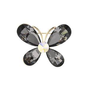 女性のための卸売高品質高級ゴールドメッキ繊細なクリスタルバタフライブローチ - Product Image 4