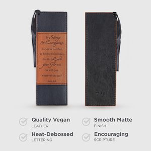 Accesorio de Lectura con Base Religiosa, Marcador con Borla Negra y Marrón para Hombres y Mujeres, Inspiración Bíblica para Seres Fuertes y Valientes - Product Image 4