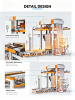 Machine d'emballage de films étirés à froid à haute efficacité, utilisée pour l'empilage des palettes d'emballage de marchandises en conserve et conteneurs.