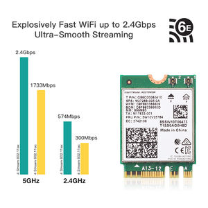 Carte sans fil EDUP AX3000 M.2 In-tel AX210 NGFF 2.4Ghz/5Ghz/6Ghz <span class=keywords><strong>AX210NGW</strong></span> Wifi 6E Carte <span class=keywords><strong>Ax210ngw</strong></span> - Product Image 4