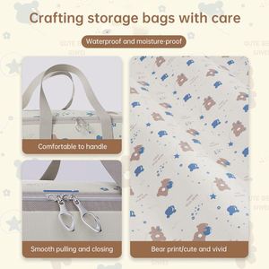 Sac de rangement pour vêtements et couettes de haute qualité en tissu Oxford, sac de voyage, grand sac de rangement et de déménagement, sac à bagages, vente en gros - Product Image 5