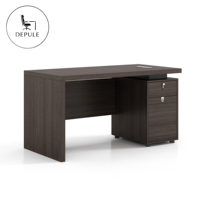 Bureau de direction en bois de luxe avec armoire latérale, personnalisable, pour patron d'entreprise – Meubles de bureau tout-en-un – Offre spéciale