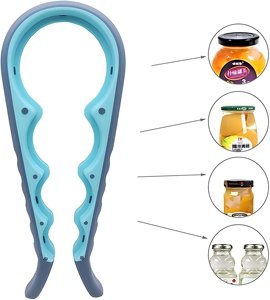 Ouvre-bocal manuel pour personnes âgées souffrant d'arthrite et ayant des mains faibles, ouvre-bouteille 5 en 1, outil créatif Canne - Product Image 4