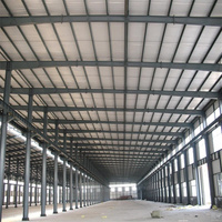 Bâtiment préfabriqué en structure d'acier résistant à la corrosion, grande structure d'atelier à travée libre en acier