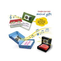 Carte de vœux musicale personnalisée Joyeux anniversaire MP3 Mini capteur de lumière Carte de vœux enregistrable Module sonore Boîte certifiée CE Durée 30s