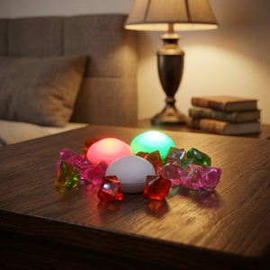 LED11GN Round LED Light-Green Plastic Christmas Decoration for Outdoor & Indoor Use - Product Image 3