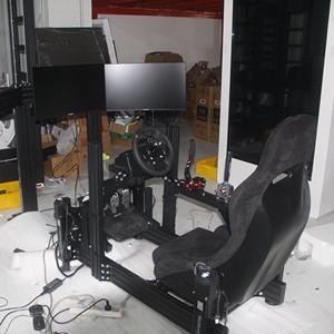 Cockpit de divertissement intérieur avec écran pour simulateur de conduite automobile, plateforme de mouvement 6DOF professionnelle SC, pour jeux de course, à vendre - Product Image 1