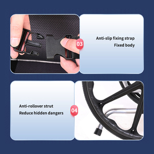 Hafif aktif manuel tekerlekli sandalye tıbbi katlanabilir karbon çelik tekerlekli sandalyeler devre dışı ve yaşlı insanlar için - Product Image 6