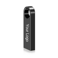 Clé USB en gros 100 % neuve et inutilisée, en métal avec porte-clés, livraison rapide, logo personnalisé pour cadeaux promotionnels