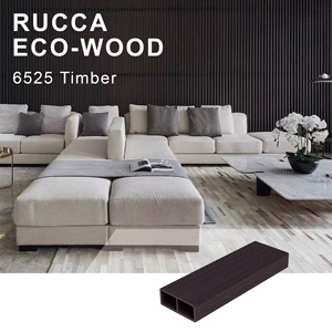 Designs de cloisons tubulaires intérieures en WPC/faux bois, utilisation pour plafond et toiture extérieure, 65*25mm - Product Image 3