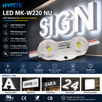 Module LED HYRITE Samsung Lumileds 2835 SMD IP68 DC12V 170 Degrés Blanc Naturel Adhésif 3M Lettres Lumineuses Extérieures CRI80 1W