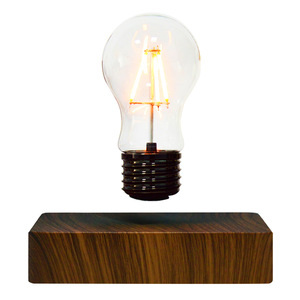 Magnetic Levitation Bulb Rotating Ornament Rustic Design Battery LED Night Light <strong>Table</strong> Lamp ABS Bedroom Living Room Decoration - Product Image 5