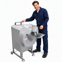 Premium voedselveilige, hoogproductieve saladebar-snijmachine met lange levensduur, zwaarbelastbaar, commercieel gebruik, voor het snijden, raspen en diceren van groenten.