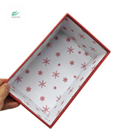 Boîtes cadeaux rigides recyclables personnalisées avec gaufrage couleur, pelliculage mat et revêtement UV, emballage en carton de luxe avec ruban pour cadeaux