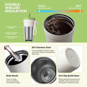 Couleur personnalisée <span class=keywords><strong>500ML</strong></span> Premium sans BPA 304 tasse à café en métal large bouche garder au chaud ou au froid tasse à café pour cadeau de voyage - Product Image 5