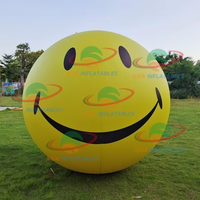 Ballon gonflable géant en PVC imperméable à l'hélium avec LED pour la publicité