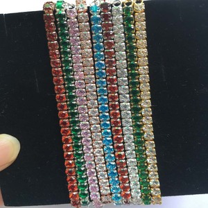 Pink AAAAA <strong>Cubic</strong> <strong>Zirconia</strong> Women 925 Sterling Silver CZ Diamond <strong>Tennis</strong> <strong>Bracelet</strong> Adjustable - Product Image 5