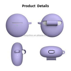 Étui de protection en silicone pour écouteurs <span class=keywords><strong>Huawei</strong></span> Freebuds 7i avec crochet métallique - Product Image 2