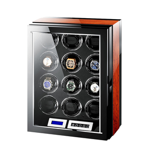 Sintels Luxe Houten Horloge Winder 2 3 4 6 9 12 24 Horloges Opbergdoos Automatische Kronkelende Display Case Shaker - Product Image 2
