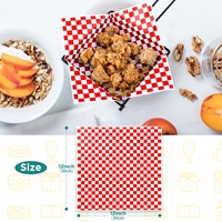 Papier sulfurisé imprimé jetable pour emballage de viande, charcuterie, snacks, burgers, résistant à la graisse, pour la cuisson des aliments