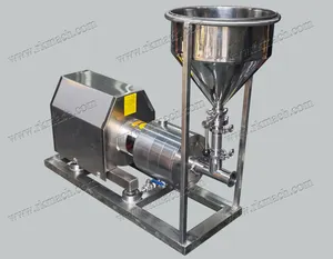 22kw inline continuous mixer online shear emulsifying mixer homogenizing pump multistage pump for water powder gel emulsion