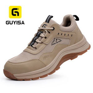 <span class=keywords><strong>Scarpe</strong></span> Antinfortunistiche da <span class=keywords><strong>Uomo</strong></span> GUYISA, Standard Europeo, Punta in Acciaio, Tomaia in Microfibra Nera, Stivali di Sicurezza Invernali da Escursionismo - Product Image 1