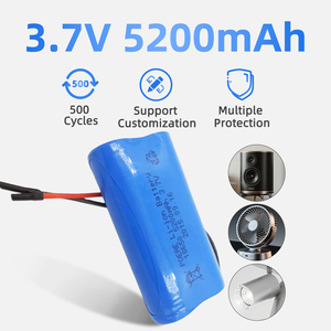 5200mAh 3.7V充電式18650 Li Ionバッテリーパックポータブルファン用大容量リチウムイオン電池 - Product Image 3