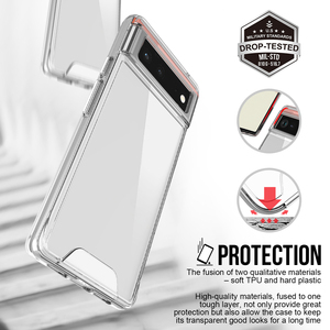 Coque de téléphone antichoc en TPU transparent anti-traces de doigts pour Google <span class=keywords><strong>Pixel</strong></span> 6 5 5XL 6A 7 7A 8 Pro 8A <span class=keywords><strong>Pixel</strong></span> <span class=keywords><strong>4A</strong></span> - Product Image 3