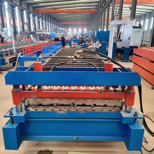 750 Galvanizli Oluklu Çatı Kaplama Sacı Yapma Makinesi Manuel Çatı Kiremidi Çinko Yapma Makinesi - Product Image 1