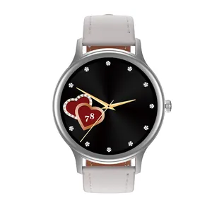 Fashion Design Smartwatch DT66 1.09 Inch Ronde Scherm Hartslag Ecg Sport Horloge Dt Als Een Gift Custom Horloge Behang