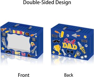 กล่องของขวัญวันพ่อ 12 แพ็ค ลายเครื่องมือ กล่องกระดาษใส่ของขวัญวัน<span class=keywords><strong>พ่อ</strong></span> กล่องขนมวันพ่อ มีหน้าต่าง สำหรับใส่ของชำร่วย คุกกี้ - Product Image 2