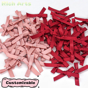 Noeud papillon de 6 mm, 200 pièces par sac, accessoires en polyester faits à la main, décoration de lingerie, ruban, mini noeud, vente en gros - Product Image 3