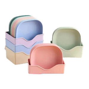 Multifunctional Household Desktop Storage Tray Living Room Base Bone Spitting Dish Garbage Tray Dining Table Disposable Plates - Product Image 1