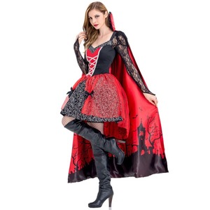 <span class=keywords><strong>Disfraz</strong></span> de <span class=keywords><strong>Bruja</strong></span> de Halloween, <span class=keywords><strong>Disfraz</strong></span> de Vampiro para Cosplay, Capa, <span class=keywords><strong>Disfraz</strong></span> de <span class=keywords><strong>Zombie</strong></span> para Fiesta de Carnaval, Vestido de Reina Demonio para Mujer - Product Image 3