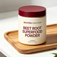 Poudre de Betterave Naturelle Superalimentaire à Base de Plantes, Favorise un Mode de Vie Actif et une Circulation Saine, Sans Soja ni Gluten