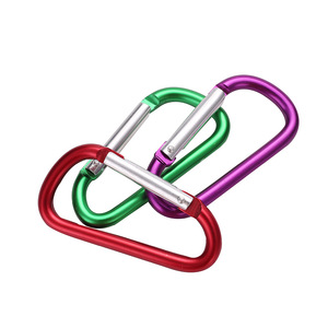 JH-DSK-D1 D-Type Aluminum Carabiner 30kg Load Capacity Outdoor Quick Release Multi Functional Key <b>Clip</b> Mini <b>Spring</b> Buckle - Product Image 1